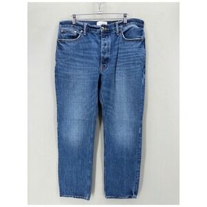 Madewell Alexa Chung Jeans Womens Size 31 High Rise Denim Blue Straight Leg‎